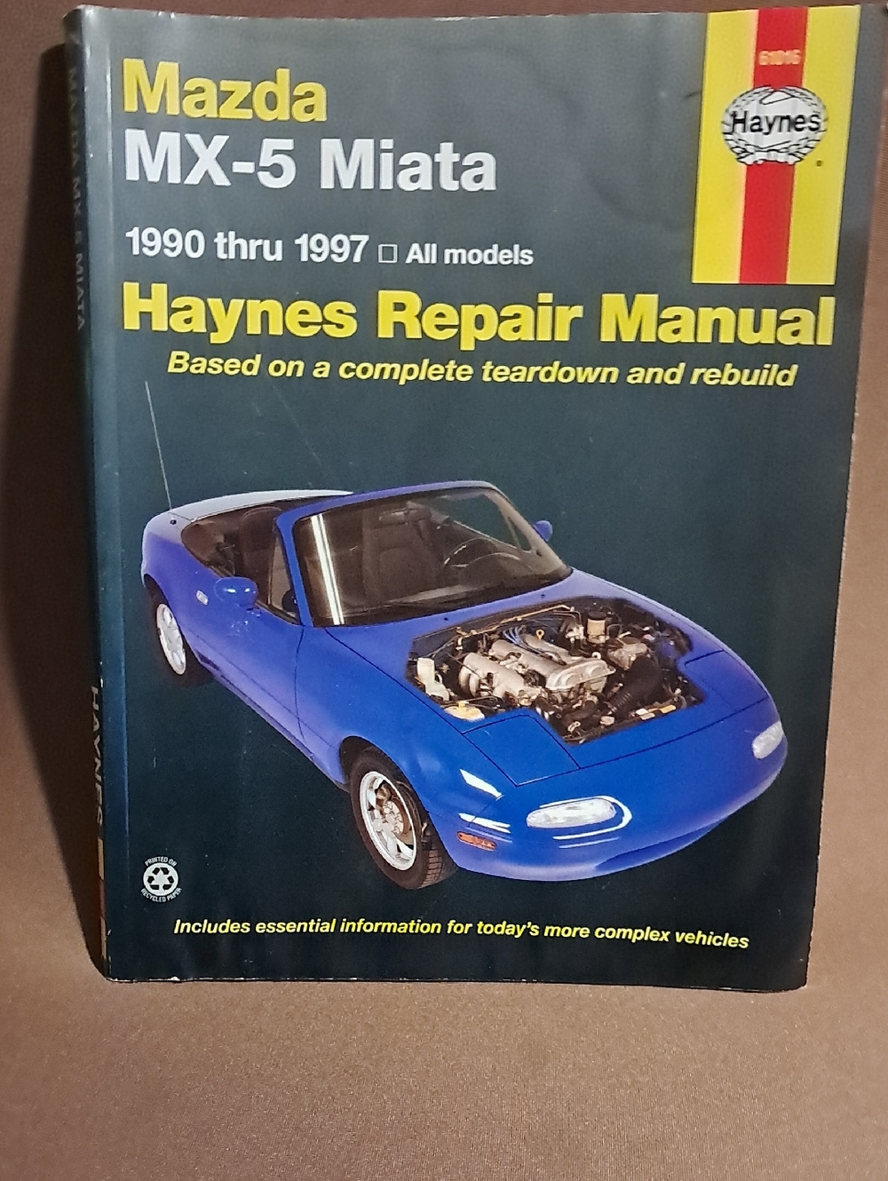 Haynes Mazda MX-5 Miata Repair Manual - Blue